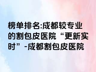 榜单排名:成都较专业的割包皮医院“更新实时”-成都割包皮医院